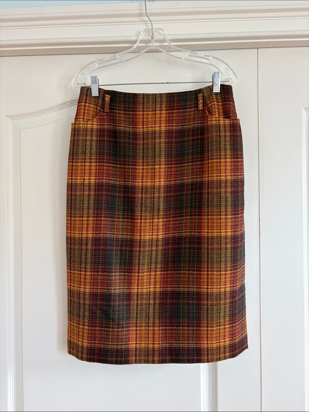 WORTH WOOL PENCIL SKIRT Size 12 VINTAGE
